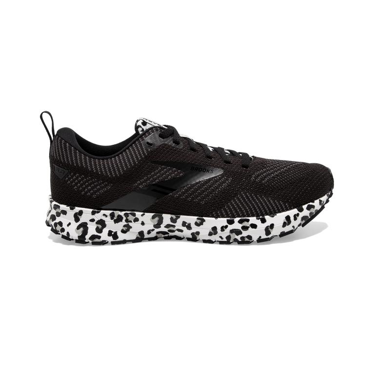 Brooks Revel 5 Performance Women's Road Running Shoes - Black/White/Silver (06934-SNZQ)